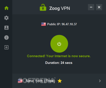 Zoog VPN screenshot