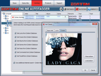 Zortam Online Autotagger screenshot