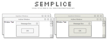Semplice Thin Taskbar screenshot