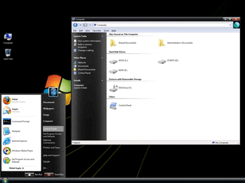 VistaVG Black Theme For Windows XP screenshot