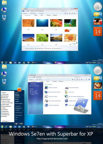 Windows Se7en Visual Styles For XP screenshot