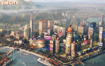 2013 SimCity Game Concept Art screenshot