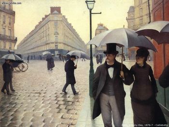 Art Caillebotte Parisa Rainy Day screenshot