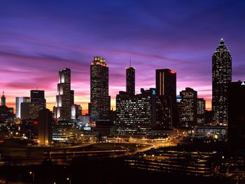 Atlanta Skyline At Sunset, Georgia screenshot