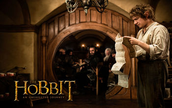 Bilbo Baggins in The Hobbit 2012 screenshot