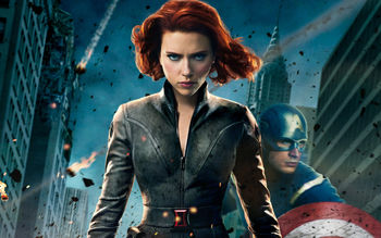 Black Widow in The Avengers screenshot