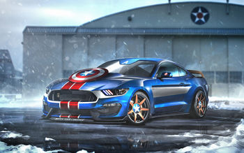 Captain America Ford Mustang GT350R screenshot
