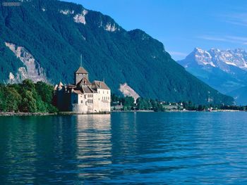 Chateau De Chillon Lake Geneva Switzerland screenshot
