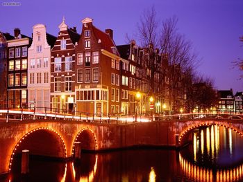 City Lights Amsterdam Netherlands screenshot