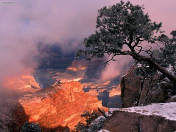 Clearing Winter Storm Grand Canyon National Park Arizona screenshot