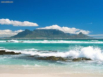 Coastline View Of Table Mountain South Africa screenshot
