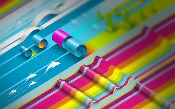 Colorful Paper Roll screenshot