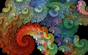 Colorful Spiral Abstraction screenshot