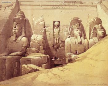 David Roberts - The Colossi Of Ramesses Ii At Abu Simbel screenshot