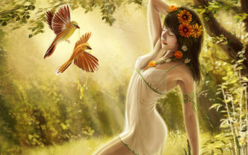 Digital Fantasy Girl Art screenshot