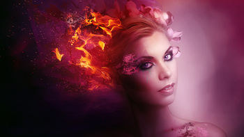 Fantasy Fire Woman screenshot