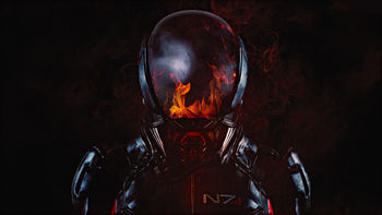 Fire Mass Effect Andromeda 4K screenshot