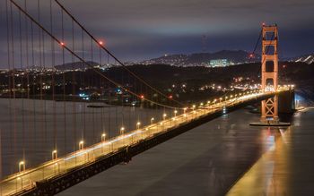 Golden Gate Bridge At Night screenshot