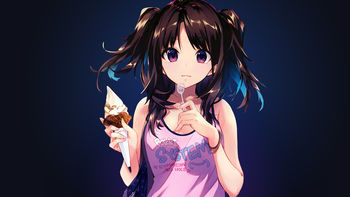 Icecream Anime Girl 4K screenshot
