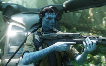 Jake With Gun in Avatar screenshot