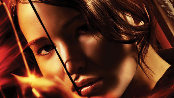 Jennifer Lawrence in Hunger Games screenshot