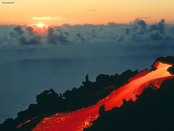 La Reunion Island Lava Flow December screenshot