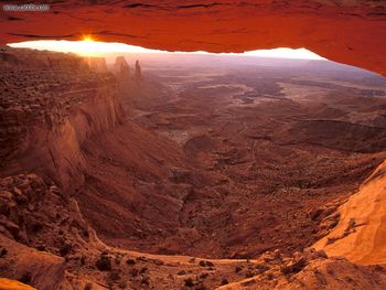 Mesa Arch At Sunrise Canyonlands National Park Utah screenshot