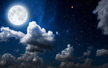 Moon Clouds Dark Sky screenshot