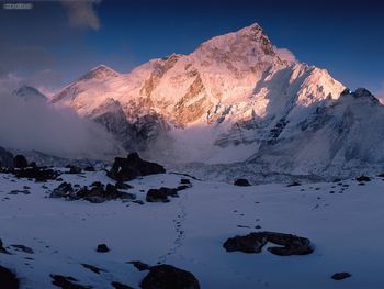 Mount Nuptse Himalaya Mountains Nepal screenshot