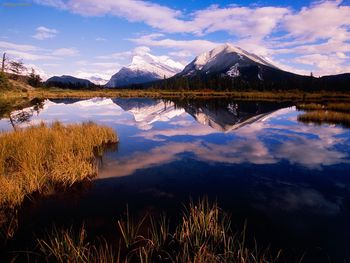 Mt Rundle From Vermillion Lakes, Banff National Park, Canada screenshot