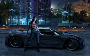 Need for speed carbon Girl screenshot