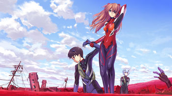 Neon Genesis Evangelion Rei Ayanami Asuka Langley screenshot