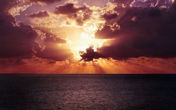 Ocean Horizon Sunset screenshot