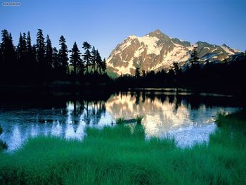 Peak Of Summer Mount Shuksan North Cascades National Park Washington screenshot