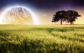 Planet Farm Trees Landscape screenshot