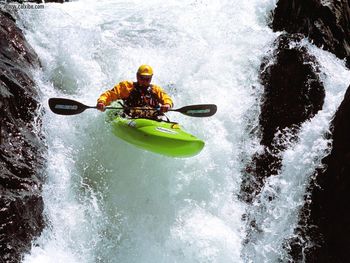 Pro Kayaker Brad Ludden Runninga Waterfall Rattlesnake Creek California screenshot