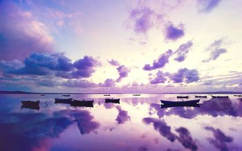 Purple Sunset in Ocean screenshot