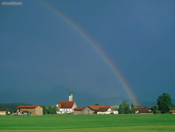 Rainbow Over Bavaria Germany screenshot