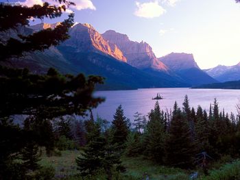 Saint Mary Lake Glacier National Park Montana screenshot