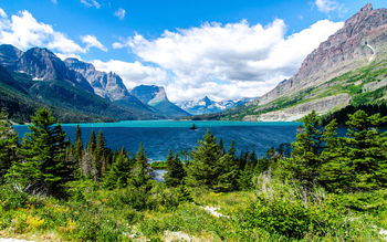 Saint Mary Lake Glacier National Park screenshot