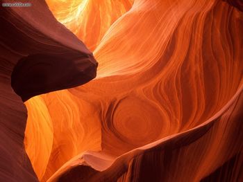 Sandstone Interior Antelope Canyon Arizona screenshot
