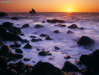Shoreline At Sunset Patricks Point State Park California screenshot