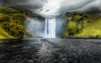 Skogafoss Waterfalls Iceland screenshot