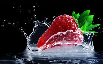 Strawberry Water Splash screenshot