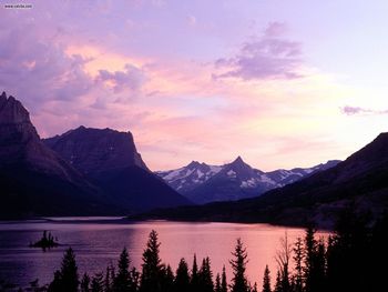 Summer Sunset Glacier National Park Montana screenshot