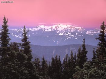 Sunrise Over Mount Olympus Olympic National Park Washington screenshot