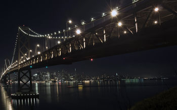 The bay bridge by night screenshot
