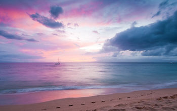 Twilight Island Beach Sunset screenshot