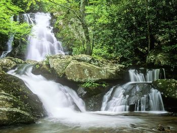 Upper And Lower Spruce Flats Falls, Near Tremont, Great Smoky Mountains National Park, Tennessee screenshot