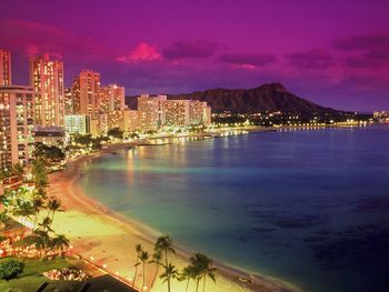 Waikiki at Dusk, Hawaii screenshot